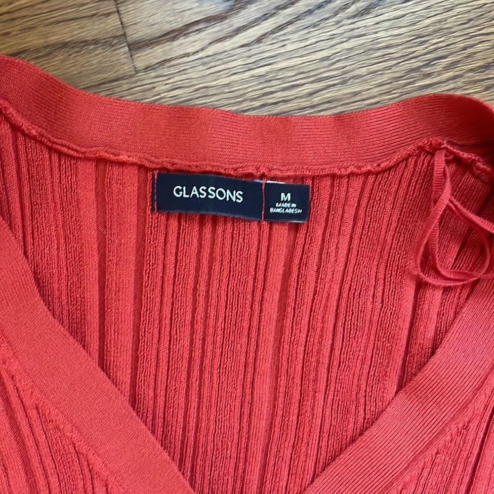 NWOT Glassons Button Front Ribbed Cardi - Picture 3 of 4